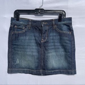 Old Navy Med Wash Denim Size 6 Skirt Blue 15”L